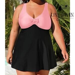 Daci Plus Size Boyshort Tankini Swimsuit Size 18W